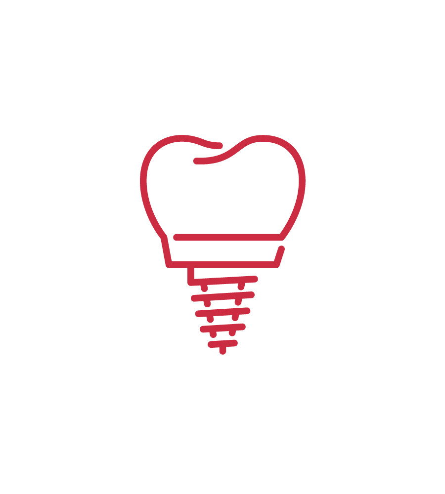 single dental implant icon